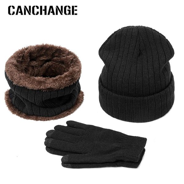 

new arrival winter warm hat scarf gloves set beanies hats knitted thicken men women cap bib gloves suit 3pcs, Blue;gray