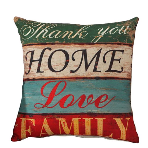 

fashion burlap linen pillowcase lined square throw pillow case covers printing throw cushion pillowcase for sofa bed decor
