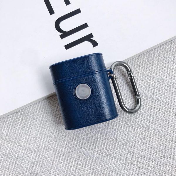 

one piece airpods case luxury business style hook clasp keychain anti lost fashion earphone case fingertip gyro design
