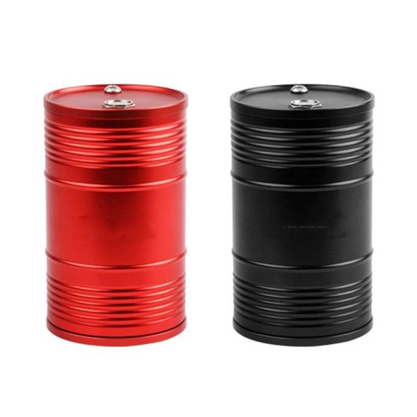 

universal car ashtray portable ashtray with lid aluminum alloy oil drum shape detachable high temperature resistance new