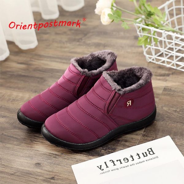 

women winter boots couples snow boots women ankle shoes new fashion color ladies ankle boots waterproof shoes keep warm t200106, Black