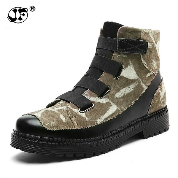 

handmade leather men snow boots fashion designer lace up men ankle boots keep warm casual shoes winter flats 988, Black