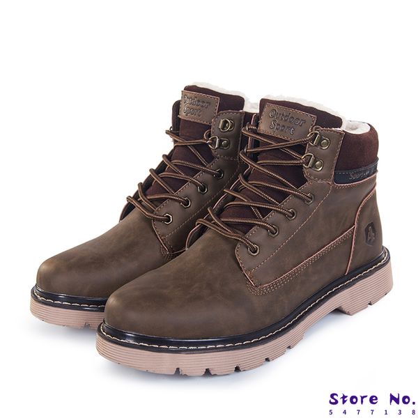 

lambskin leather men's boots and winter men's shoes ankle boots snow shoes work large size 40-46 big size winter mens boo, Black