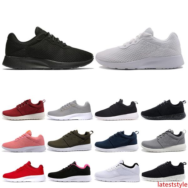 

tanjun run running shoes men women triple black white low lightweight breathable london olympic mens trainers sports sneakers size 36-45