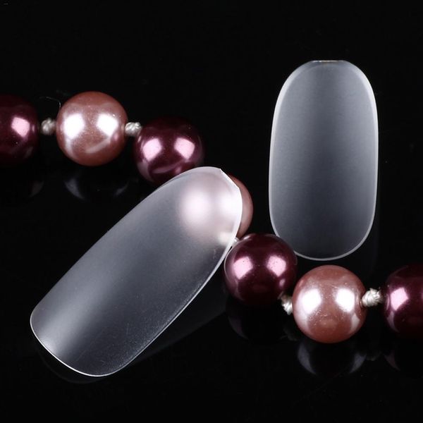 

300 pcs / box fake nails professional different styles acrylic no trace ultra-thin matte surface polished polished fake nails, Red;gold