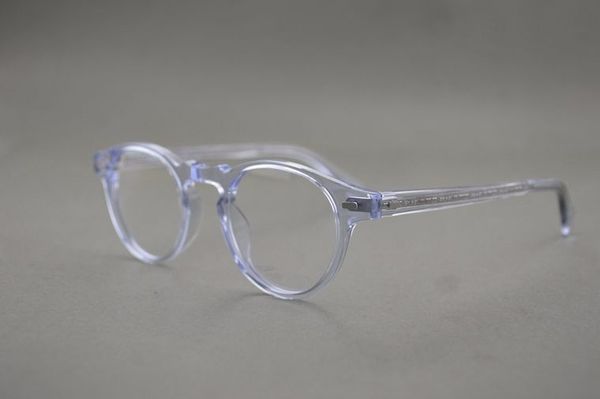 

wholesale-ov5186 gregory peck fashion round eyeglasses frames vintage optical myopia women and men eyewear prescription sun lens, Silver