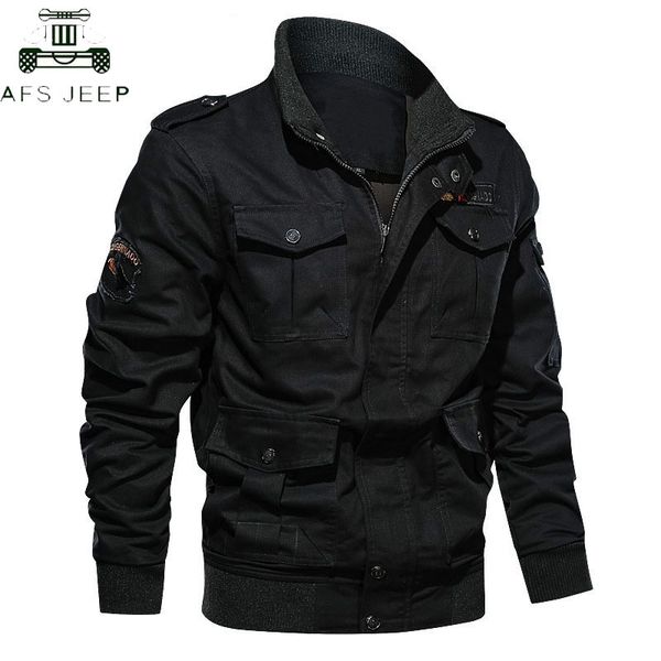 

tactical jacket men 2019 cotton army embroidery casual flight jackets hombre plus size 6xl bomber jacket coat, Black;brown