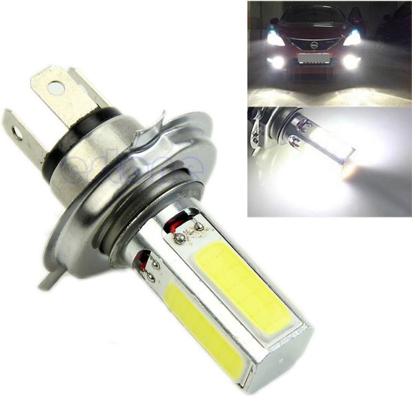 

super bright white 20w h4 car cob led fog daytime running light drl lamp dc 12v