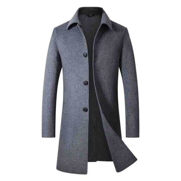 

mens casual trench coat fashion business long slim overcoat jacket outwear pure color leisure warm jackets new men blouse winter, Black;brown