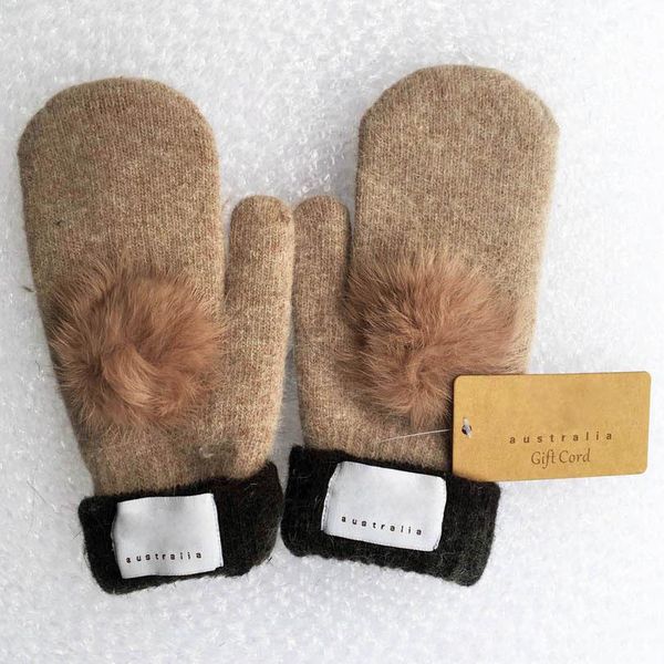 

fashion adlut brand gloves for winter and autumn cashmere mittens lovely gloves fur outdoor sport warm winter gloves jj19966, Blue;gray