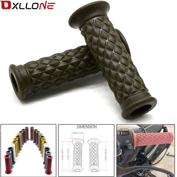 

motorcycle grips 7/8" 22mm brown handlebar hand grip handle bar grips ends for gsxr600 gsxr750 gsxr1000 hayabusa gsxr1300