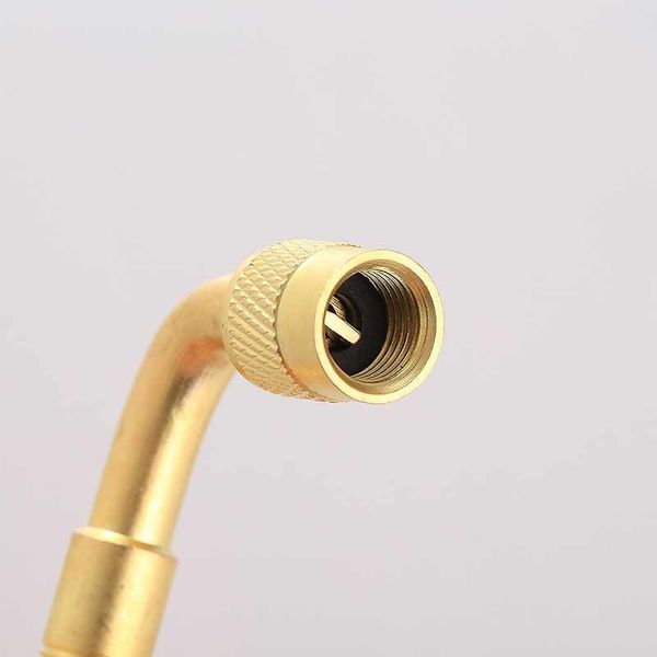 

wholesale 90 degree tyre valve extender stem car motorcycle bicycle outdoor kits gold v6