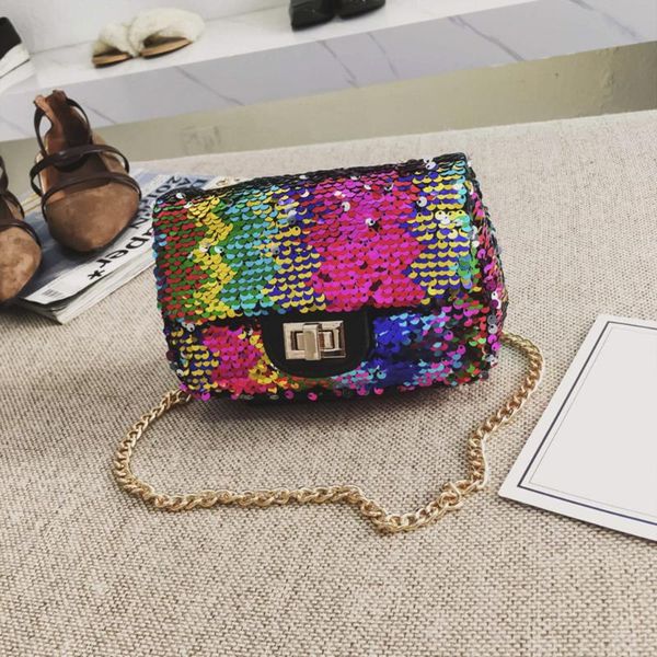 

handbag women girl crossbody bag female bling bag sequins shoulder travel simple women bags chain shoulder new