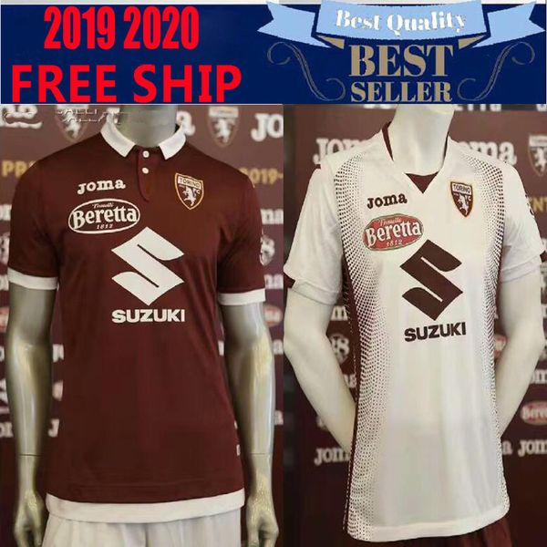 

2019 2020 torino fc maglia da calcio turin belotti izzo falque nkoulou 19 20 soccer jerseys home away camisetas maillot football shirt, Black;yellow