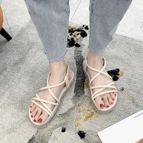 

clear heels 2020 summer beige heeled sandals comfort shoes for women all-match ladies black comfort block women's fashion