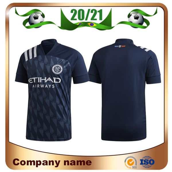 

2020 mls new york city home blue soccer jersey 20/21 david villa lampard soccer shirt pirlo moralez mcnamara football uniform, Black;yellow