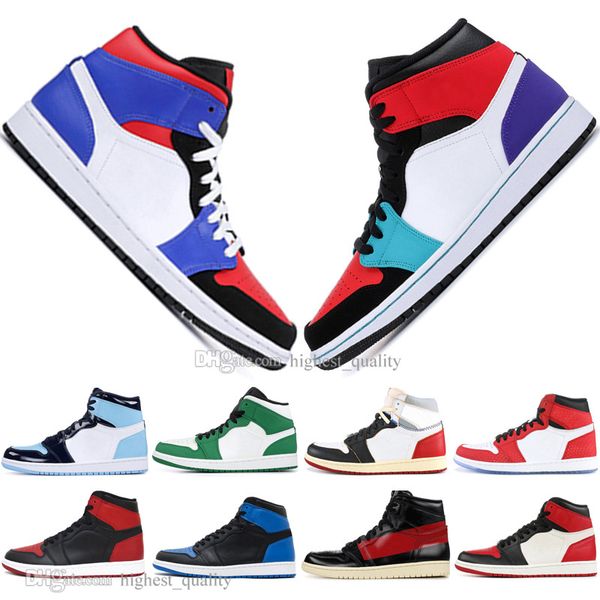 

new 1 og banned bred toe black spider-man unc 1s 3 mens basketball shoes no for resale couture royal blue men sports designer sneakers
