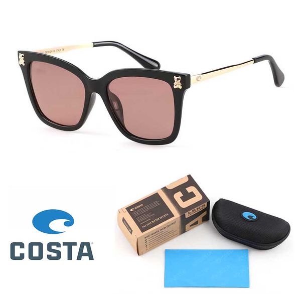 

COSTA Vintage Oversize Square Sunglasses Women Men Brand Designer TR90 Frame Polarized lens Sun Glasses Female Shades Coulos with Retail box
