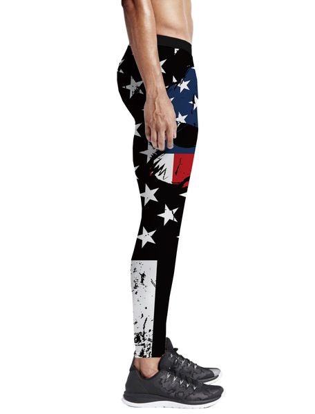 

punisher skull blue line американский флаг брюки мужские леггинсы с карманами happy valentine day's животика управления потайной карман батт, Black