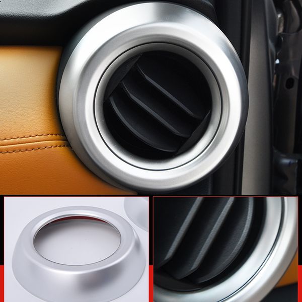 

for nissan kicks 2016 2017 2018 abs matte interior side air vent outlet decoration ring cover trim 2pcs car styling