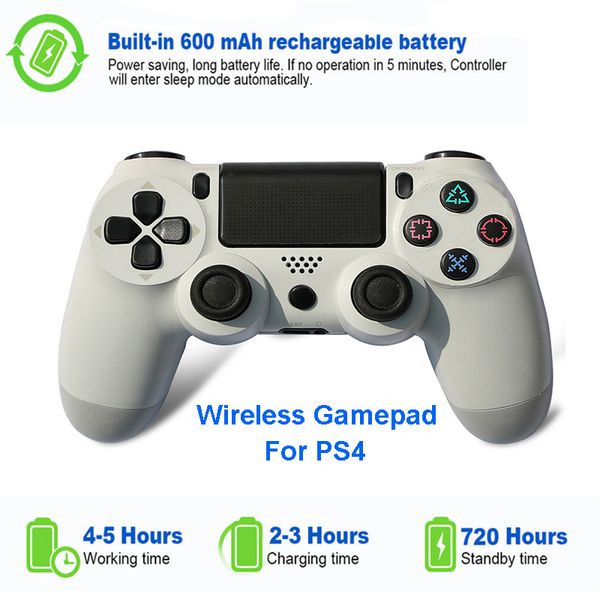 

controller for ps4 pro / pc / iphone & android mobile phone, wireless bluetooth gamepad for sony playstation 4 dualshock console