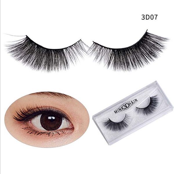 

10pairs glitter box daily personal mink layered false eyelashes 3d natural cross dense reusable fake lashes #3dm15 ing