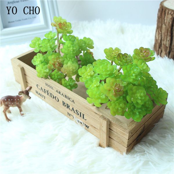 

yo cho 1pc 24 head artificial lotus succulent plant christmas decorations grass diy real touch fake flower for home party decor