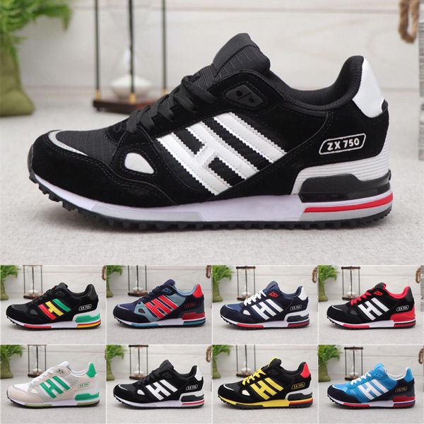 

2019 editex originals zx750 bluebird dark slate sneakers zx 750 men and women black red green running shoes size 36-44