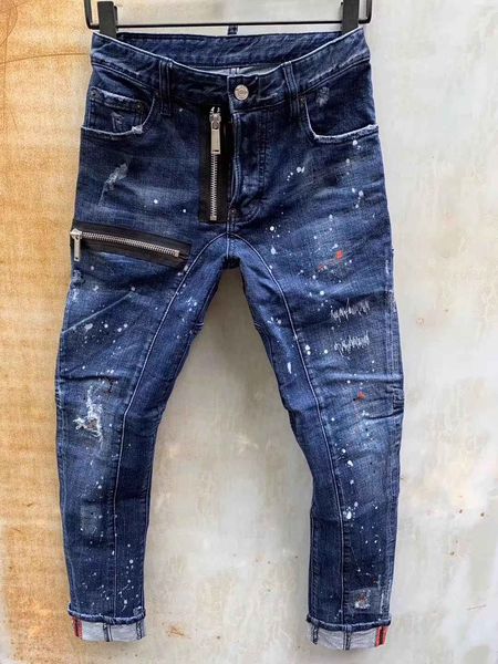 

mens designer jeans denim jean black ripped pants pour hommes men s italy fashion brand biker motorcycle rock revival jeans a99, Blue
