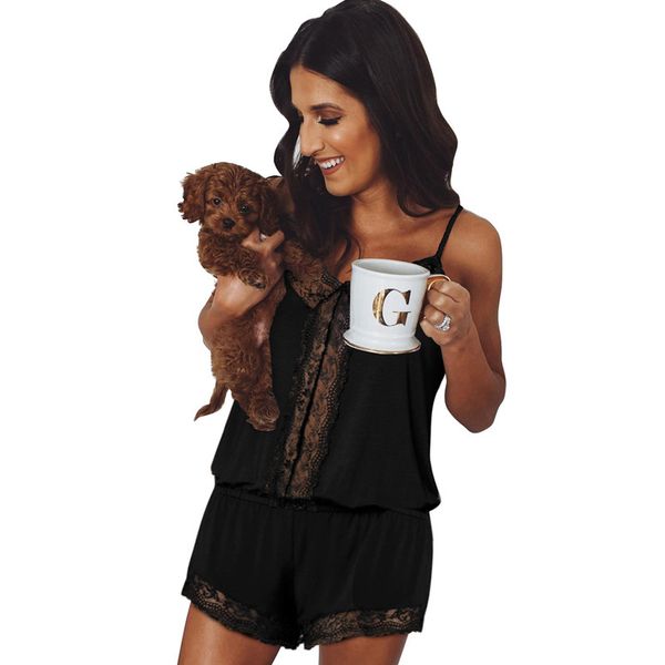 

модули шиин ремень женские дома обслуживание лето новый сексуальный трикотажные шорты рукавов v-образным вырезом обслуживание на дому женщин, Black;white