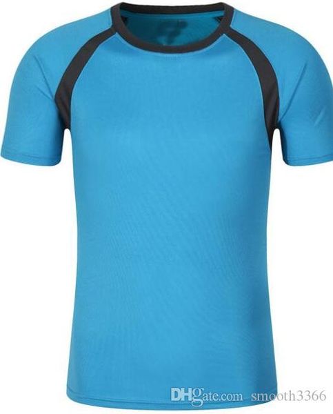 

1007 men's tight clothes running short-sleeved quick-drying t-shirt, Black;blue