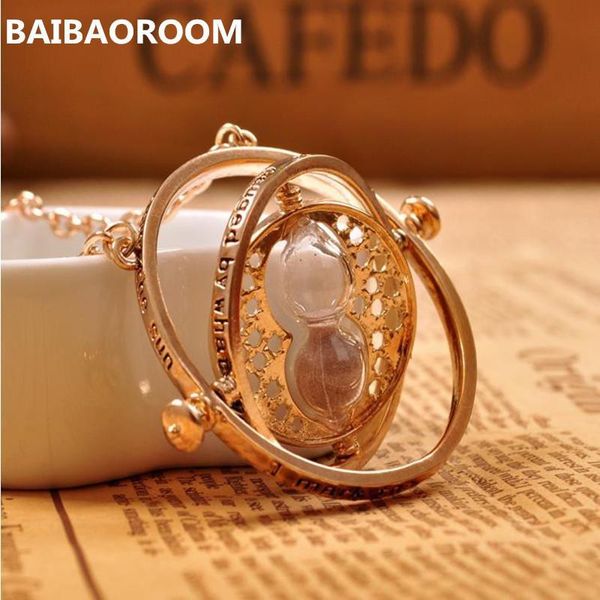 

time turner necklace hourglass vintage pendant hermione for women lady girl wholesale 0131, Silver
