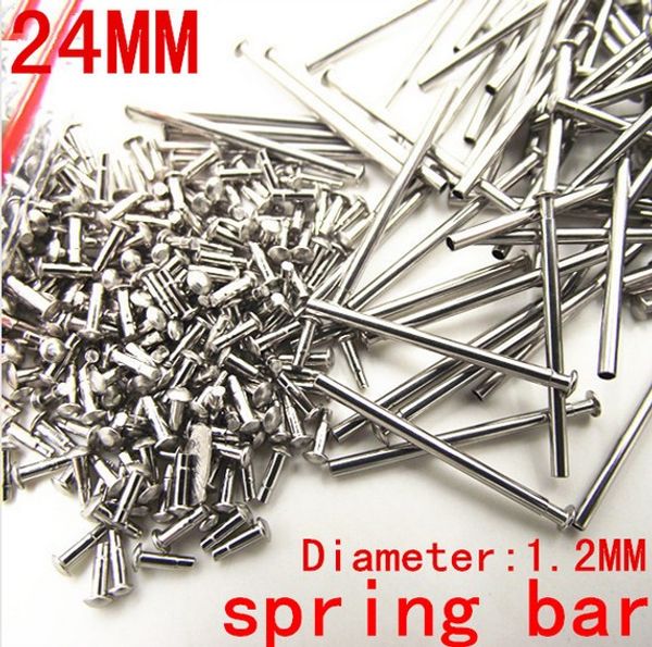 

1000pcs / lot watch repair tools & kits 24mm spring bar watch repair parts stainless steel diameter 1.2mm -sp012