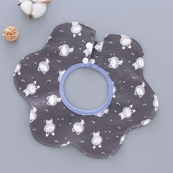 

baby waterproof bibs cotton burp cloths cartoon cat 360-degree towel baby boys girls feeding apron bibs