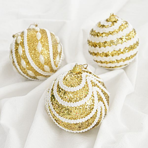 

tree decoration ball 8cm gold foam ball mall window christmas decorations pendant christmas