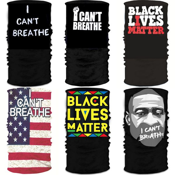 

i cant breatheamerican flag series ice silk mesh breathable multi-purpose hanging ear triangle scarf riding windproof sunscreen face to #385, Black