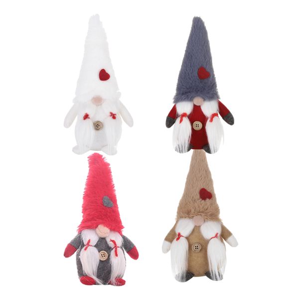 

4pcs swedish tomte christmas figurines santa gnome plush doll holiday xmas