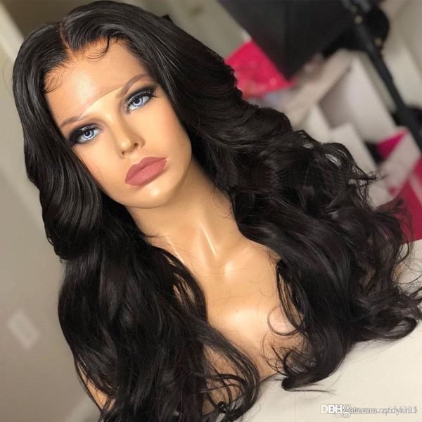 

full lace wig with baby hair body wave glueless brazilian human hair wigs for women black pre plucked 130% remy wigs ing