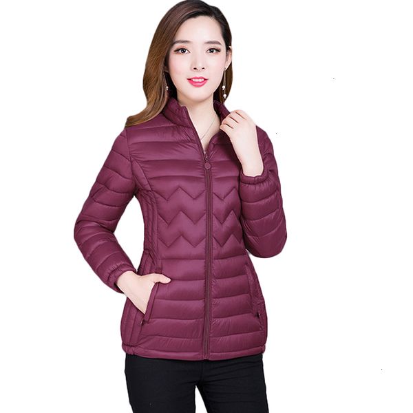 

2019 fashion ultralight parka winter jas dames korte stijl vrouwen jassen warm dunne winter jas vrouwelijke plus size 5xl cm552, Black