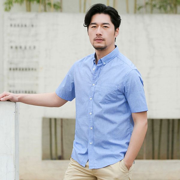 

short sleeve blue mens dress shirts cotton 5xl 6xl summer casual fashion big size 4xl shirts men dress clothes high quality, White;black