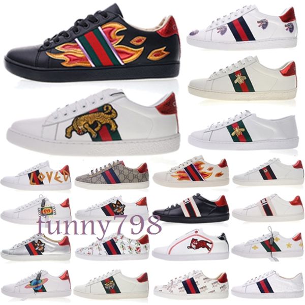 

2019 luxury de igner dad hoe ace embroidered fa hion bee tripe men wave runner women ca ual neaker gucci