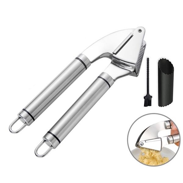 

чесночный пресс из нержавеющей стали мясорубки и дробилка имбирь прижимная masher чеснок овощечистка новый дизайн профессиональный класс jk1