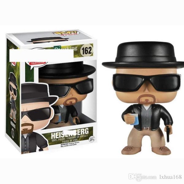 

cute funko pop breaking bad heisenberg #162 action anime figure with original box great quality fast shippment