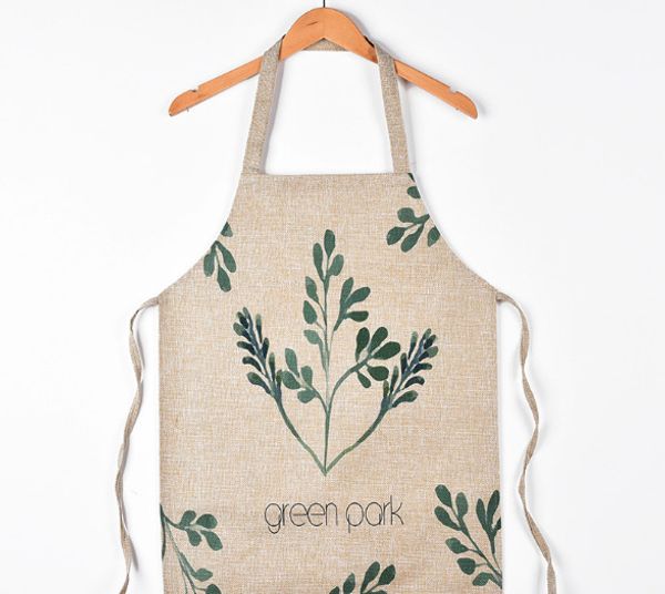 

new artistic cartoon fabric coffee baking apron practical durable multifunctional chef waiter kitchen women lady dress