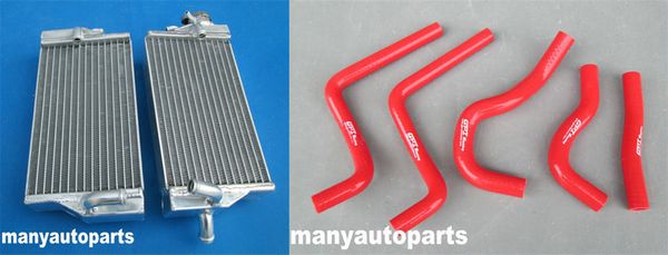 

aluminum/alloy radiator &red hose for cr125 cr125r cr 125 02 03 2002 2003
