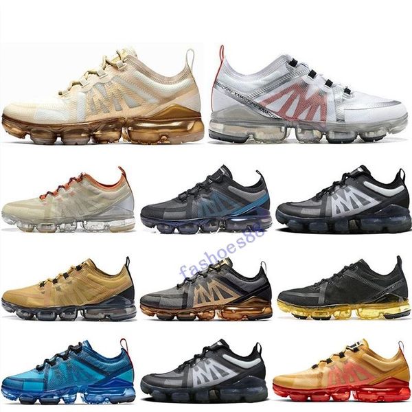 

2020 summer air cushion brand new shoes man 2019 sports running shoe canyon gold aluminum blue men women black red white sneakers trainer