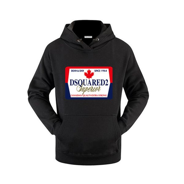 

2019 d2/icon hoodie hip hop italy long sleeve mens sweatshirts brother brand canadadsquared2 luxury pullover clothes women streetwear hommes, Black