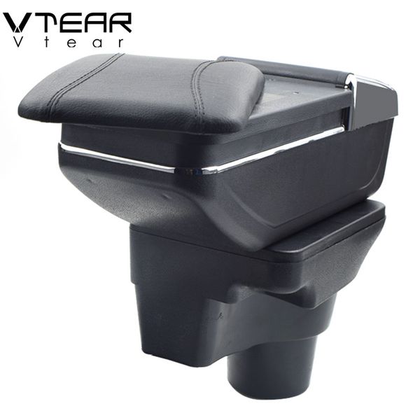 

vtear for 2017 kia rio 4 rio x-line armrest box central store content box cup holder ashtray interior car-styling accessories