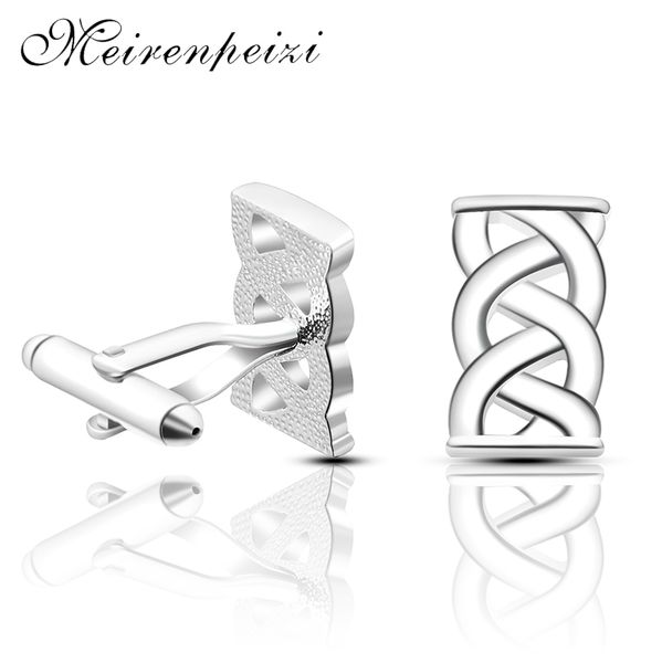 

manufacturers selling men's french shirt cuff links wholesale copper silver twist cuff links of high quality, Silver;golden