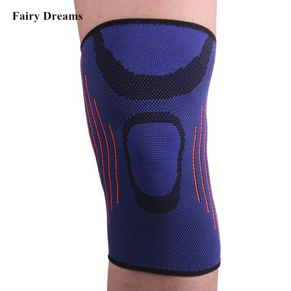 

gym sport knee pad nylon elastic basketball volleyball kneepad support football fitness gear brace training protector, Black;gray